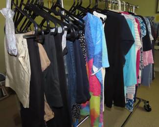 Ladies clothing Chicos, Zenergy, Croft and Barrow, and Drapers.