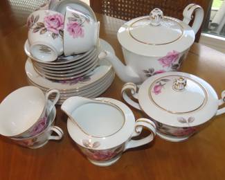 Noritake bone china tea set.