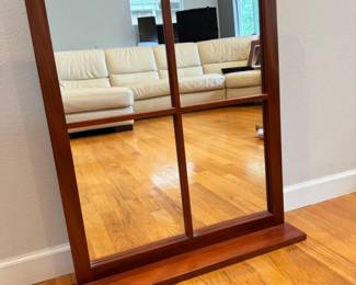 53 WoodFrameWallMirrorwBaseCrossPanelDesign