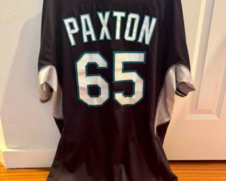 Seattle Mariners James Paxton #65 Authentic Game Worn Jersey