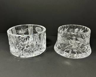 18 PairofWaterfordCrystalChampagneWineBottleCoasters
