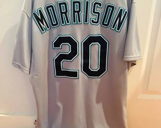 Seattle Mariners Logan Morrison #20 Authentic Game Worn Jersey $200