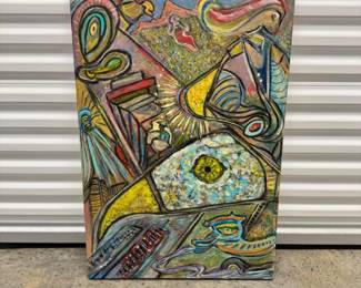 111 DavidMampel2018AbstractPaintingSophiaReturnsSigned