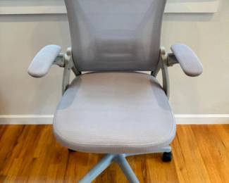 55 GrayMeshErgonomicOfficeChairwAdjustableHeightArmrests