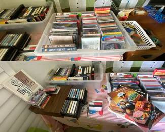 cds dvds cassettes