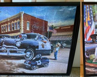Lombard, Il. police  puzzles; all ready framed