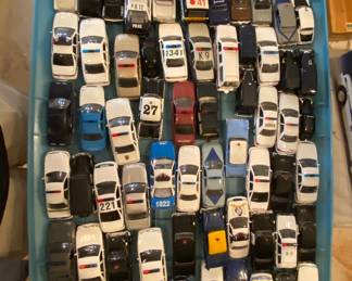 hundreds of scale1:43 police & Sheriff's cruisers and other L.E. vehicles