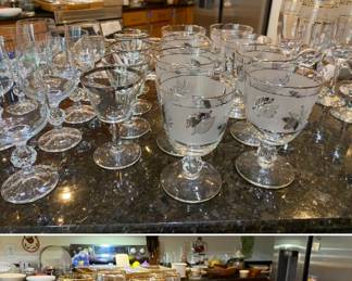 Vintage MCM glasses & Crystal