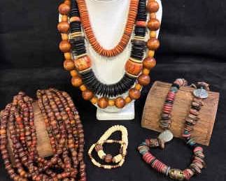 Wooden Beaded Necklaces
