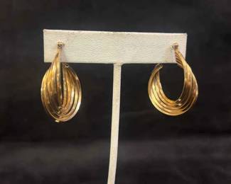 14K Gold Hoop Earrings