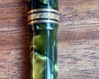 Wahl Eversharp Green Marble Celluloid Fountain Pen
