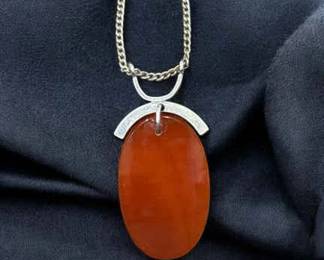 Henry Steig 925 Carnelian Pendant