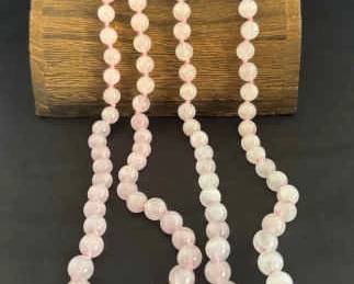 Rose Quartz Beaded Necklaces