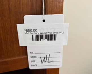 Mid Century Wood Wall Unit (WL)