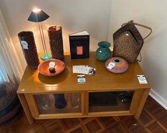 Entertainment Center, Carved Bamboo Brush Holder