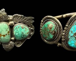 Morenci Turquoise Nugget Bracelets 124g