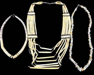 Shell Necklaces One Needs Repair