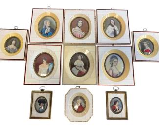 Framed Victorian Style Portraits 