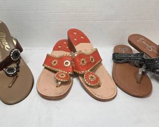 3 Pairs Of Sandals