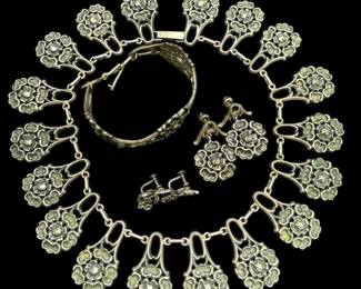 Native Sterling Necklace Earrings 161.95g 