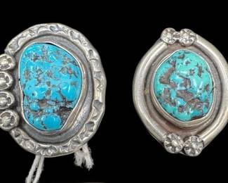 Morenci Turquoise Nugget Rings 16.54g