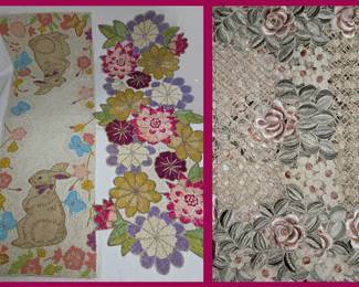 Gorgeous Beaded Table Runners and Set of Lovely Table Mats