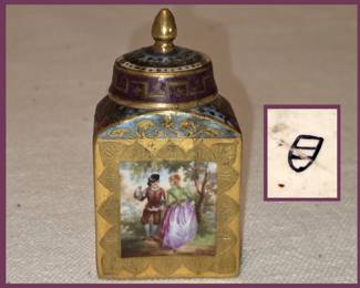 Antique Small Scent Bottle with Beehive Shield Mark