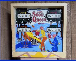 Snow Queen Pinball Machine by D Gottlieb, c.1970, Needs Repair