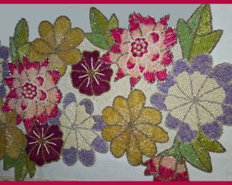 Beaded Table Runner Close Up 