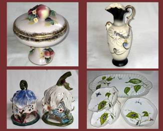 Lefton Lidded Dish, Dragonware Pitcher 