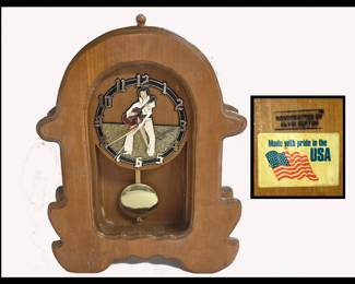 Alvin Gupton Handcrafted Elvis Clock; Made in USA
