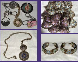 Dyadema Sterling Jewelry Made in Italy and Key Chains including Judith Leiber