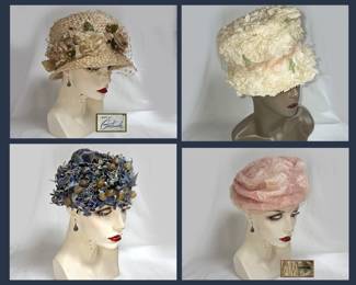 Great Selection of Vintage Hats