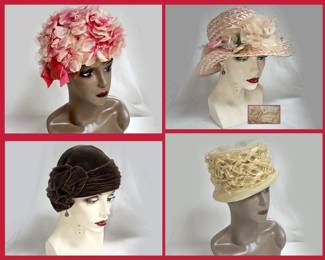 Great Selection of Vintage Hats