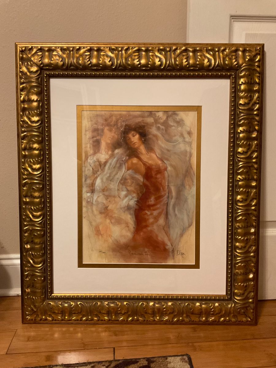 Framed Giclée print “Carnivale I” by British artist Peter Nixon. Signed and Numbered Limited Edition                               Make OFFER 