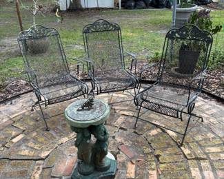 Wrought iron chairs 
