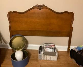 Full size vintage wooden headboard