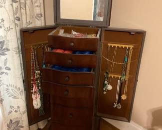 Wooden  jewelry armoire