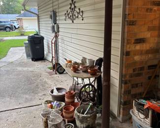 Pottery and yard items galore