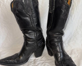 Old Gringo Women’s Leather Black Cowboy Boot Size 8 B
