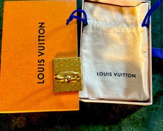 Louis Vuitton Nanagram Gold Toned Phone Holder (Limited Addition)