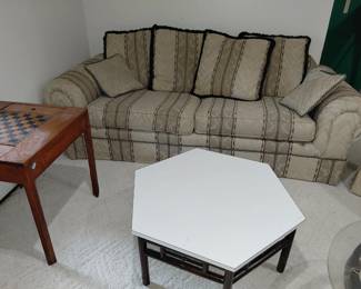 L- 92  in.   W- 40 in.   H- 36 in.  Love Seat with Pull out bed.