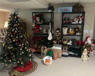 Christmas decorations , full tree