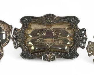 (3) Silver Plated Serving Pieces
