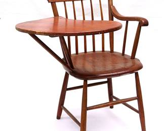 Writing-arm country chair