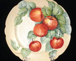 Large selection of antique ceramics, including hand-painted porcelain