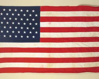 Scarce 49-star Alaskan statehood American flag, 1959