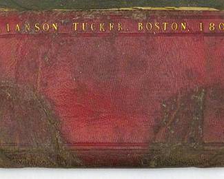 Leather wallet owned by Alanson Tucker of Boston/Londonderry, 1805