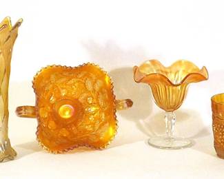 Original period carnival glass