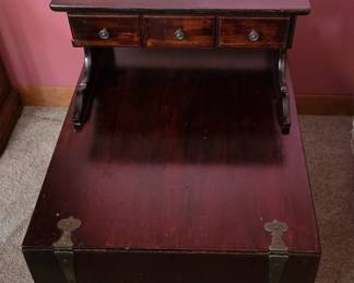 There are two of these side tables